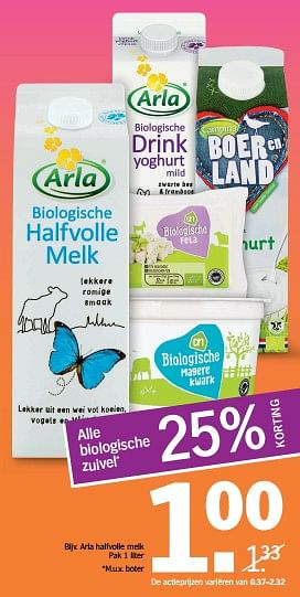 Aanbiedingen Arla halfvolle melk - Arla - Geldig van 31/07/2017 tot 06/08/2017 bij Albert Heijn