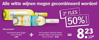 Aanbiedingen Stormhoek pinot grigio+ah excellent selectie rueda verdejo palacio del almirante - Witte wijnen - Geldig van 31/07/2017 tot 06/08/2017 bij Albert Heijn