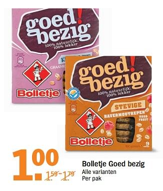 Aanbiedingen Bolletje goed bezig - Bolletje - Geldig van 31/07/2017 tot 06/08/2017 bij Albert Heijn