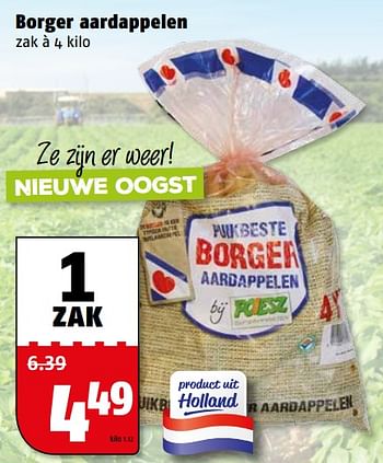 Aanbiedingen Borger aardappelen - Huismerk Poiesz - Geldig van 31/07/2017 tot 06/08/2017 bij Poiesz