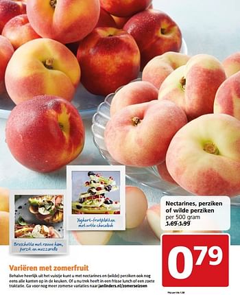 Aanbiedingen Nectarines, perziken of wilde perziken - Huismerk - Jan Linders - Geldig van 31/07/2017 tot 06/08/2017 bij Jan Linders