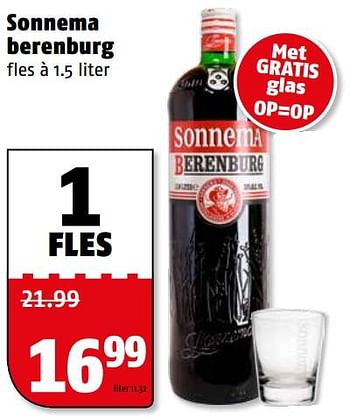 Aanbiedingen Sonnema berenburg - Sonnema - Geldig van 31/07/2017 tot 06/08/2017 bij Poiesz