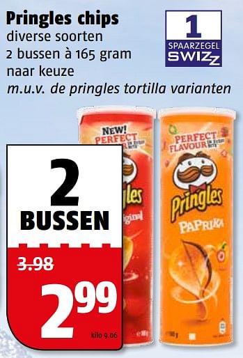 Aanbiedingen Pringles chips - Pringles - Geldig van 31/07/2017 tot 06/08/2017 bij Poiesz