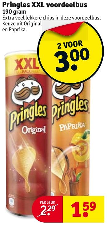 Aanbiedingen Pringles xxl voordeelbus - Pringles - Geldig van 01/08/2017 tot 06/08/2017 bij Kruidvat