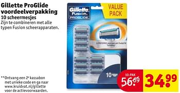 Aanbiedingen Gillette proglide voordeelverpakking - Gillette - Geldig van 01/08/2017 tot 06/08/2017 bij Kruidvat