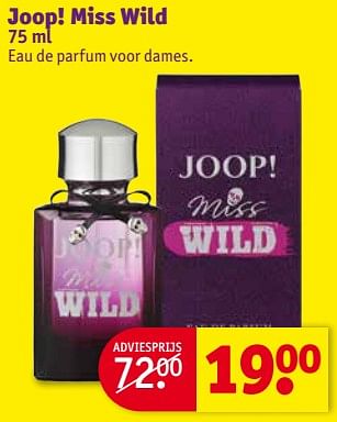 Aanbiedingen Joop! miss wild - Joop! - Geldig van 01/08/2017 tot 06/08/2017 bij Kruidvat