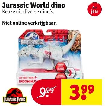 Aanbiedingen Jurassic world dino - Jurassic World - Geldig van 01/08/2017 tot 06/08/2017 bij Kruidvat