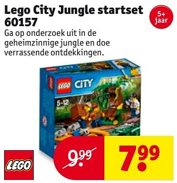 Aanbiedingen Lego city jungle startset 60157 - Lego - Geldig van 01/08/2017 tot 06/08/2017 bij Kruidvat