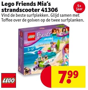 Aanbiedingen Lego friends mia`s strandscooter 41306 - Lego - Geldig van 01/08/2017 tot 06/08/2017 bij Kruidvat