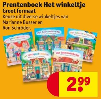 Aanbiedingen Prentenboek het winkeltje - Huismerk - Kruidvat - Geldig van 01/08/2017 tot 06/08/2017 bij Kruidvat