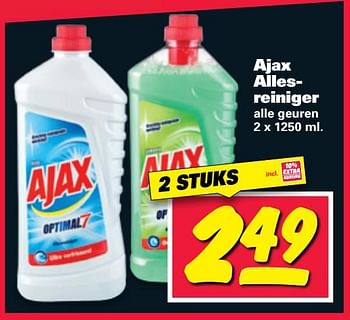 Aanbiedingen Ajax alles reiniger - Ajax - Geldig van 31/07/2017 tot 06/08/2017 bij Nettorama