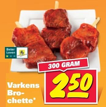 Aanbiedingen Varkens brochette - Huismerk - Nettorama - Geldig van 31/07/2017 tot 06/08/2017 bij Nettorama