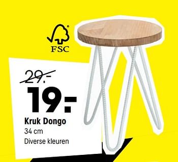 Aanbiedingen Kruk dongo - Huismerk - Kwantum - Geldig van 31/07/2017 tot 13/08/2017 bij Kwantum