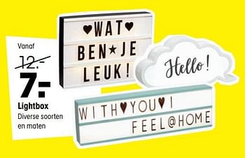 Aanbiedingen Lightbox - Huismerk - Kwantum - Geldig van 31/07/2017 tot 13/08/2017 bij Kwantum
