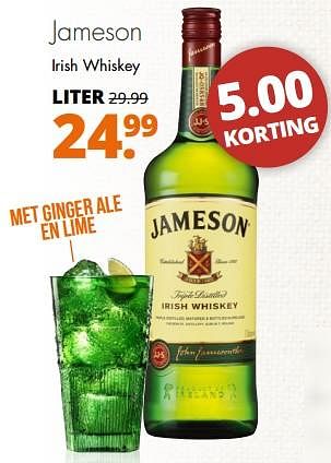Aanbiedingen Jameson irish whiskey - Jameson - Geldig van 31/07/2017 tot 12/08/2017 bij Mitra