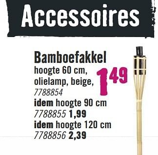 Aanbiedingen Bamboefakkel - Huismerk Hornbach - Geldig van 31/07/2017 tot 13/08/2017 bij Hornbach