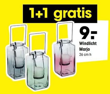 Aanbiedingen Windlicht marjo - Huismerk - Kwantum - Geldig van 31/07/2017 tot 13/08/2017 bij Kwantum