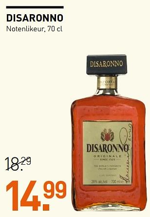 Aanbiedingen Disaronno notenlikeur - Disaronno - Geldig van 31/07/2017 tot 13/08/2017 bij Gall & Gall