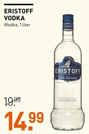 Aanbiedingen Eristoff vodka wodka - Eristoff - Geldig van 31/07/2017 tot 13/08/2017 bij Gall & Gall