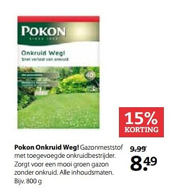 Aanbiedingen Pokon onkruid weg - Pokon - Geldig van 31/07/2017 tot 20/08/2017 bij Boerenbond