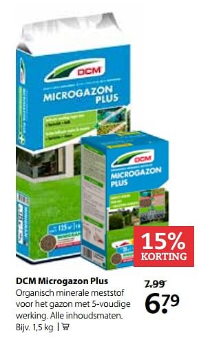 Aanbiedingen Dcm microgazon plus - DCM - Geldig van 31/07/2017 tot 20/08/2017 bij Boerenbond