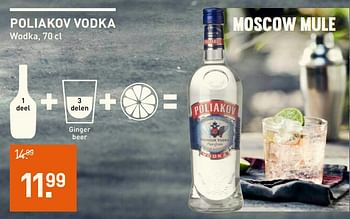 Aanbiedingen Poliakov vodka wodka - poliakov - Geldig van 31/07/2017 tot 13/08/2017 bij Gall & Gall