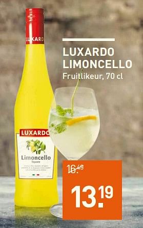 Aanbiedingen Luxardo limoncello fruitlikeur - Luxardo - Geldig van 31/07/2017 tot 13/08/2017 bij Gall & Gall