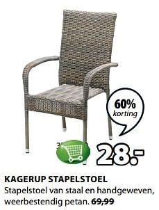 Aanbiedingen Kagerup stapelstoel - Huismerk - Jysk - Geldig van 31/07/2017 tot 13/08/2017 bij Jysk