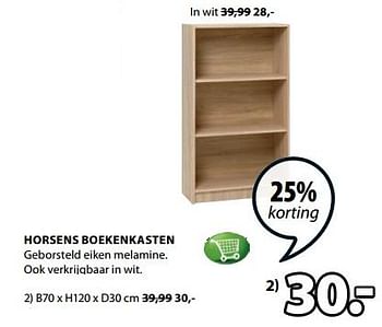 Aanbiedingen Horsens boekenkasten - Huismerk - Jysk - Geldig van 31/07/2017 tot 13/08/2017 bij Jysk