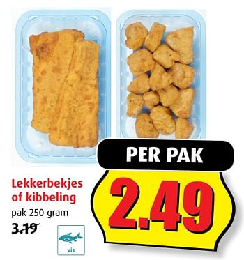 Aanbiedingen Lekkerbekjes of kibbeling - Huismerk - Boni Supermarkt - Geldig van 02/08/2017 tot 08/08/2017 bij Boni Supermarkt