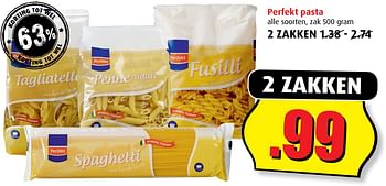 Aanbiedingen Perfekt pasta - Perfekt - Geldig van 02/08/2017 tot 08/08/2017 bij Boni Supermarkt