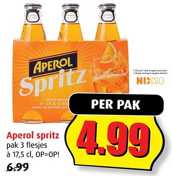 Aanbiedingen Aperol spritz - Aperol - Geldig van 02/08/2017 tot 08/08/2017 bij Boni Supermarkt
