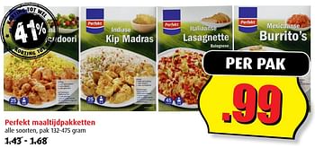 Aanbiedingen Perfekt maaltijdpakketten - Perfekt - Geldig van 02/08/2017 tot 08/08/2017 bij Boni Supermarkt