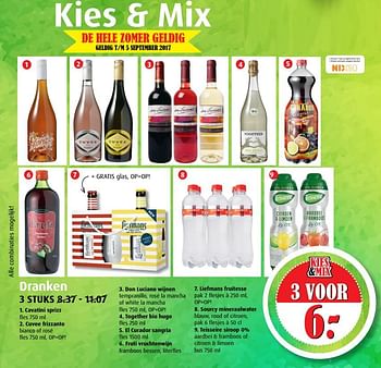 Aanbiedingen Dranken - Huismerk - Boni Supermarkt - Geldig van 02/08/2017 tot 08/08/2017 bij Boni Supermarkt