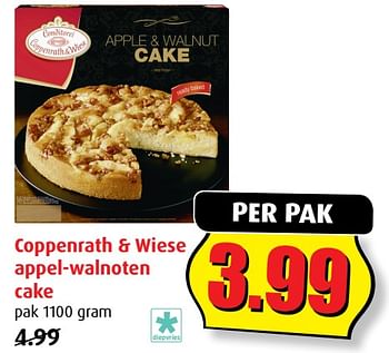 Aanbiedingen Coppenrath + wiese appel-walnoten cake - Coppenrath &amp; Wiese - Geldig van 02/08/2017 tot 08/08/2017 bij Boni Supermarkt