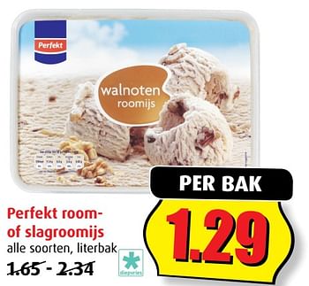 Aanbiedingen Perfekt room of slagroomijs - Perfekt - Geldig van 02/08/2017 tot 08/08/2017 bij Boni Supermarkt