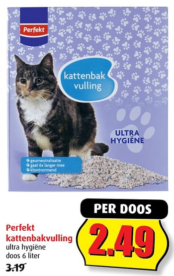 Aanbiedingen Perfekt kattenbakvulling - Perfekt - Geldig van 02/08/2017 tot 08/08/2017 bij Boni Supermarkt