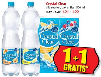 Aanbiedingen Crystal clear - Crystal - Geldig van 02/08/2017 tot 08/08/2017 bij Boni Supermarkt