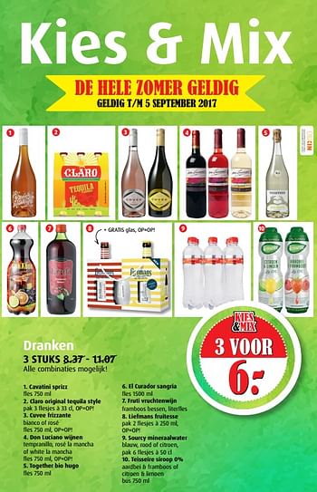 Aanbiedingen Dranken - Huismerk - Boni Supermarkt - Geldig van 02/08/2017 tot 08/08/2017 bij Boni Supermarkt