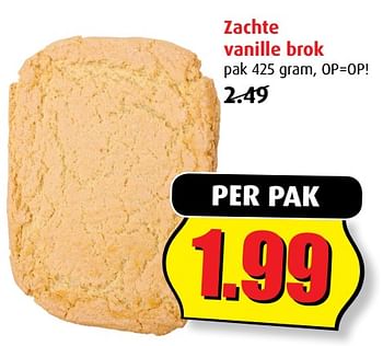 Aanbiedingen Zachte vanille brok - Huismerk - Boni Supermarkt - Geldig van 02/08/2017 tot 08/08/2017 bij Boni Supermarkt