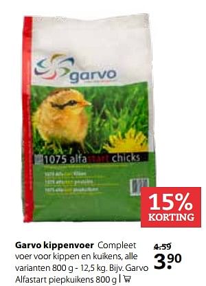Aanbiedingen Garvo kippenvoer - Garvo - Geldig van 31/07/2017 tot 20/08/2017 bij Boerenbond