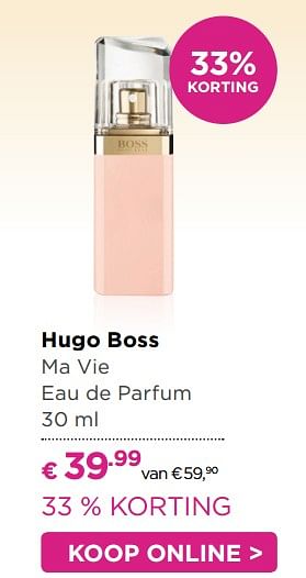 Aanbiedingen Hugo boss ma vie eau de parfum - Hugo Boss - Geldig van 31/07/2017 tot 20/08/2017 bij Ici Paris XL