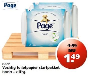 Aanbiedingen Vochtig toiletpapier startpakket - Page - Geldig van 01/08/2017 tot 09/08/2017 bij Marskramer