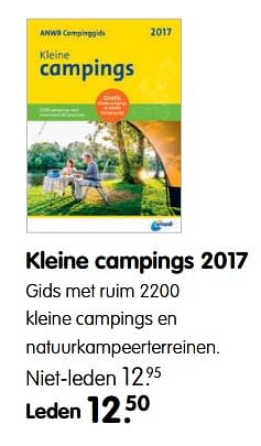 Aanbiedingen Kleine campings 2017 - Huismerk - ANWB - Geldig van 31/07/2017 tot 20/08/2017 bij ANWB