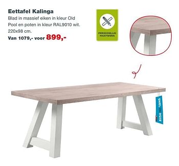 Aanbiedingen Eettafel kalinga - Huismerk - INhouse - Geldig van 31/07/2017 tot 03/09/2017 bij INhouse
