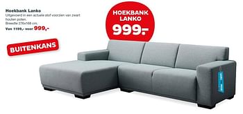 Aanbiedingen Hoekbank lanko - Huismerk - INhouse - Geldig van 31/07/2017 tot 03/09/2017 bij INhouse