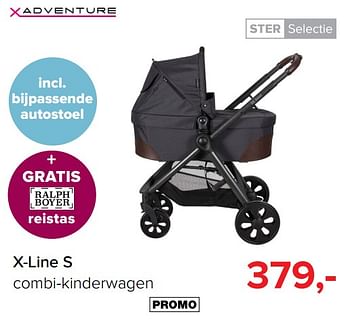 Aanbiedingen X-line s combi-kinderwagen - Xadventure - Geldig van 31/07/2017 tot 27/08/2017 bij Babypark