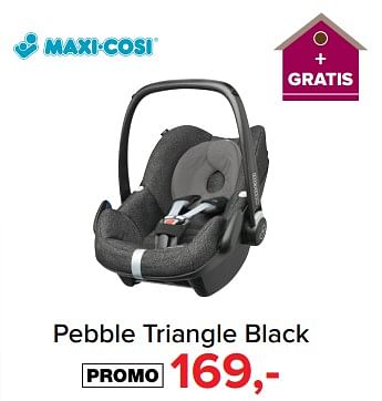 Aanbiedingen Pebble triangle black - Maxi-cosi - Geldig van 31/07/2017 tot 27/08/2017 bij Babypark