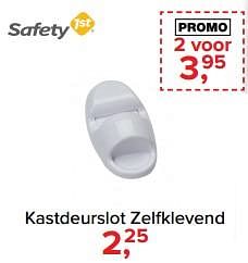 Aanbiedingen Kastdeurslot zelfklevend - Safety 1st - Geldig van 31/07/2017 tot 27/08/2017 bij Babypark