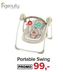 Aanbiedingen Portable swing - Ingenuity - Geldig van 31/07/2017 tot 27/08/2017 bij Babypark